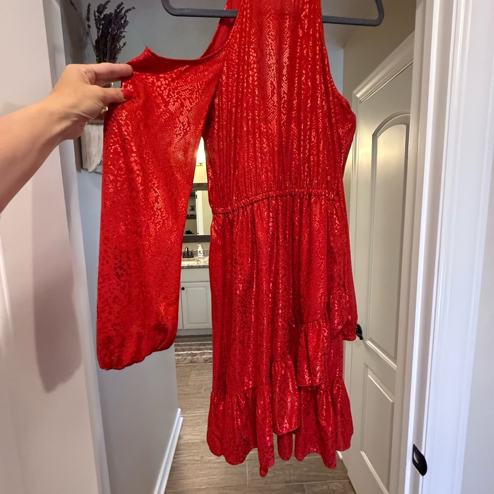 Michael Kors Red Lace Dress